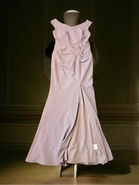 Mauve Sleeveless Maxi Dress with Side Knot Detail